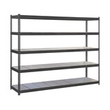 thumbnail of SimonRack Industrieregal, 2000x1500x900 mm, 600 kg am Biegepunkt, 5 Metallböden, Garagenregal, Anthrazit/Verzinkt- Simonforte