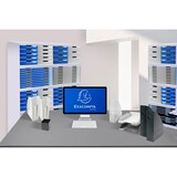 thumbnail of EXACOMPTA Cassettiera Modulo 302003D, sistema modulare a 10 cassetti A4, box PS monoblocco, dimensioni (PxlxAlt)  35x28,8x32 cm, gamma Office, blu