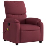 thumbnail of vidaXL Massagesessel Weinrot Stoff