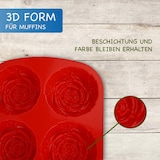 thumbnail of Silikonform Rosen - rot 24,5x16x3,5cm - 1 Form