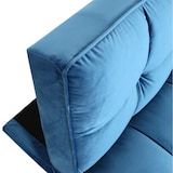 thumbnail of Sofa HWC-K21, Klappsofa Couch Schlafsofa, Nosagfederung Schlaffunktion Liegefläche 181x107cm ~ Samt, blau
