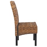 thumbnail of Lote de 2 sillas de comedor silla de mimbre M69 silla BALI mimbre banana ~ oscuro, sin cojín