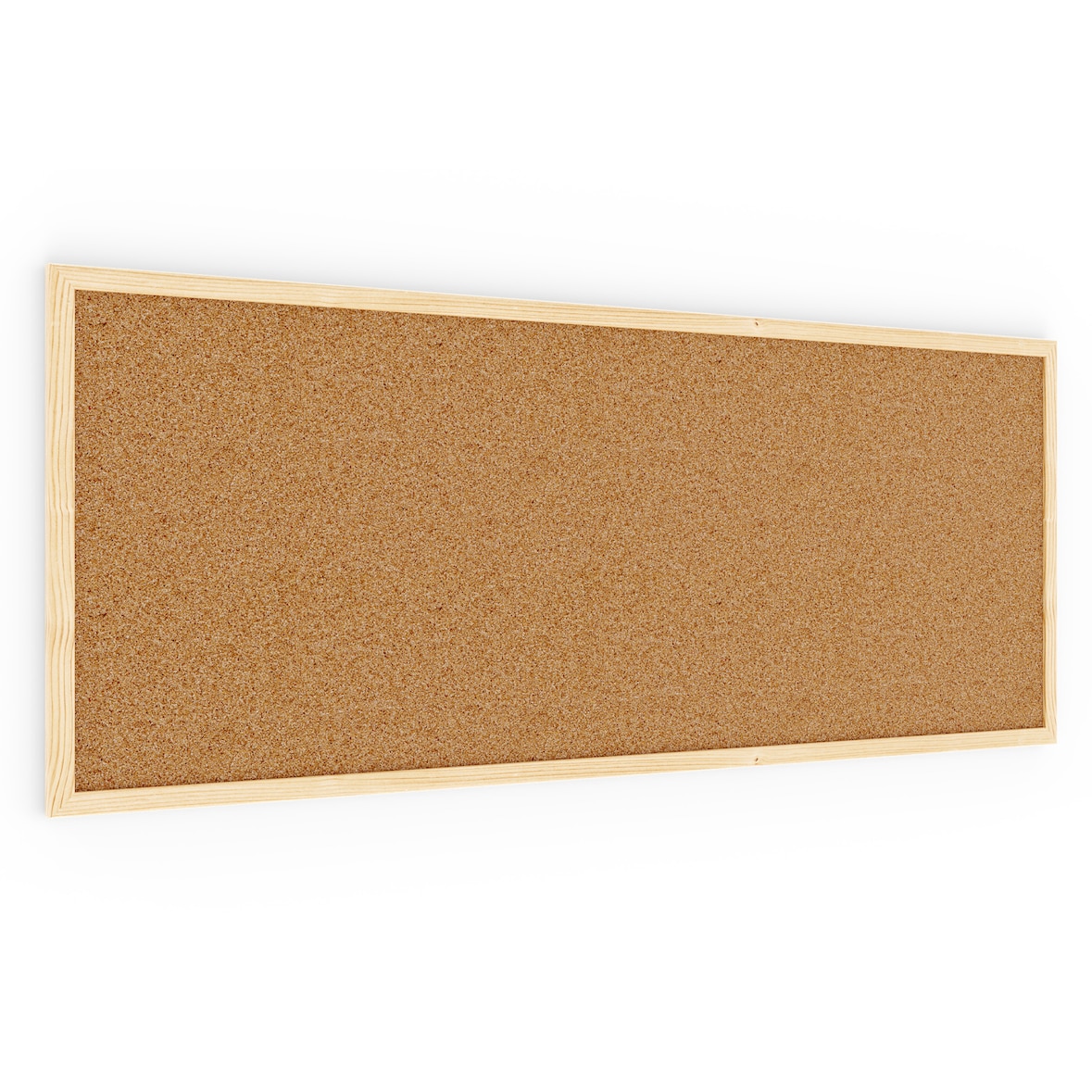 ALLboards Tableau de liège 100×40 cm cadre en bois NATUREL