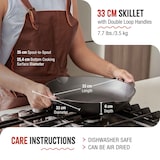 thumbnail of Victoria Paellapfanne Emaillierte Gusseisen, Induction 33cm,Cast Iron Skillet ohne PTFE, VIC-31947, Schwarz