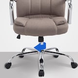 thumbnail of Poltrona ufficio XXL Xanthos in tessuto Tortora