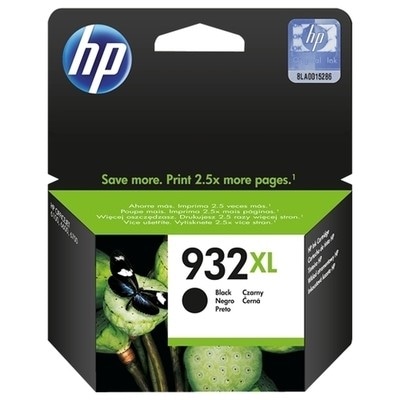 HP 932XL Hohe Ergiebigkeit Schwarz Original Tintenpatrone für Officejet 6100 6600 H711a 6700 7110 7510 7612