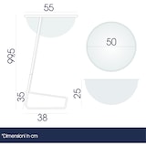 thumbnail of Danieli - Bancarella Espositore da Terra con Cesto Trasparente, Base in Metallo Cromato Lucido e Porta Avvisi
