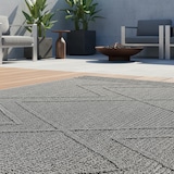thumbnail of Teppich Outdoor Boho Wetterfest Waschbar Strapazierfähig Balkon Terrasse Küche OEKO-TEX Grau 200x290 cm – CORTINA von Kadima Design