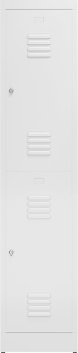 thumbnail of ClassiX Garderobenschrank, 1 Abteil doppelstöckig, 1800 x 415 x 500 mm, signalweiß