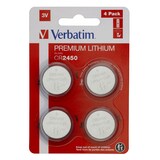 thumbnail of Verbatim CR2450 - Einwegbatterie - CR2450 - Lithium - 3 V - 4 Stück(e) - Silber