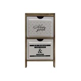 thumbnail of Rebecca Mobili Comodino Mobile Bagno 2 Cassetti Moderno Legno Bianco 61x30x24