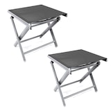 thumbnail of 2er Garten Klapphocker Fußhocker Aluminium Textilen Anthrazit