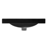 thumbnail of ML-Design Einbauwaschbecken Keramik Schwarz matt 53,5 × 46 × 16,5 cm, eckig, mit Hahnloch & Überlauf – modernes Waschbecken