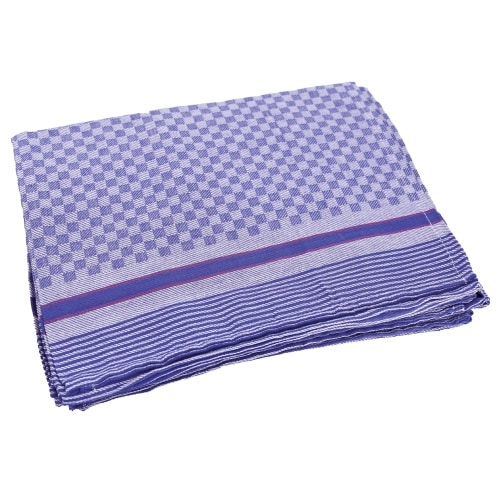 Touchon/Grubentuch, blau/rot kariert; VE=5 Stk. : blau / grau kariert : 100% Baumwolle 100 g/Stück