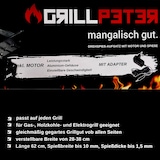thumbnail of Mangal Set Taschkent 11er Drehspieß 230V Motor Spieße