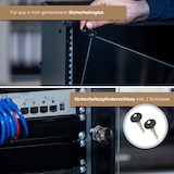 thumbnail of HMF 65709-02 Serverschrank 19 Zoll, 9 HE, 51 x 40 x 45 cm, Schwarz