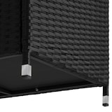 thumbnail of tectake Wicker opbergbox Kiruna met kunststof gaas, 120x55x61,5cm, 270l - zwart - 404594