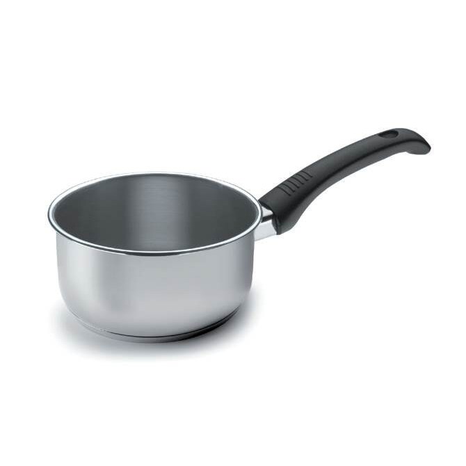 Panela reta LACOR ESTUDIO em aço inoxidável 18/10 14x7,5 adequada para indução 1L 85214