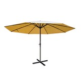 thumbnail of Parasol Meran Pro, horeca marktparasol zonder vouw Ø 5m polyester/aluminium 28kg ~ crème zonder voet
