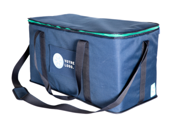 Bolsa isotérmica semi-rígida para el transporte de productos frescos - Vol. 50L - Dim. Ext.  60 x 30 x 34,5 cm - Dim. Int. 58 x 28 x 31 cm