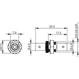 thumbnail of TELEGÄRTNER glasvezelkoppeling ST/ST simplex
