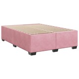 thumbnail of vidaXL Boxspringbett mit Matratze Rosa 160x200 cm Samt