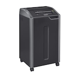 thumbnail of Fellowes Destructora de papel 425Ci, uso +10 usuarios, corte en partículas, destruye 32 hojas, papelera extraíble de 121 L, Antiatasco, color negro