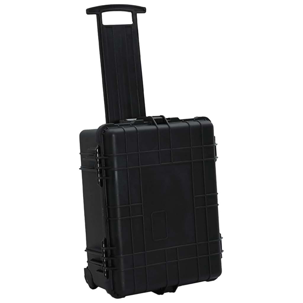 DELUKE® Universalkoffer mit Schaumstoffeinlage - mit Rollen Transportkoffer mit Schaumstoff Outdoor-Fotokoffer Kamerakoffer für Messgeräte, 58x45x27cm