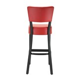 thumbnail of Barstuhl Lagos | Rot | Barhocker | mit gepolsterter Rückenlehne