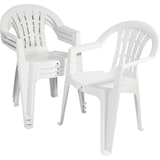 thumbnail of Solycarpa Silla para exterior de Plástico blanca con Reposabrazos. Apilable y Resistente