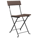 thumbnail of vidaXL Bistrostühle 6 Stk. Klappbar Braun Poly Rattan und Stahl