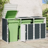 thumbnail of vidaXL Containerberging voor 3 containers 216x81x115cm staal antraciet