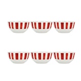 thumbnail of Novastyl - Lot 6 bols cocorico 45cl en porcelaine rouge et blanc