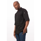 thumbnail of Chef Works® Kochjacke MONTREAL COOL VENT & lite - pflegeleicht, Stoffknöpfe, Schwarz, Größe 4XL