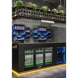 thumbnail of METRO Professional Frigo vetrina per bevande GBC3003, alluminio/vetro, 135x53x86.5cm, 308L, refrig. a ventola, 160W, con serratura, 3 porte, nero