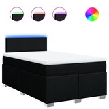 thumbnail of vidaXL Boxspringbett mit Matratze Schwarz 120x190 cm Stoff