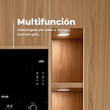 thumbnail of EVVO Microondas integrable Mi45 Glass Bl, 25L de Capacidad, Grill 1200W, Puerta y Marcos Efecto Brillante, Multifunción, 8 Funciones