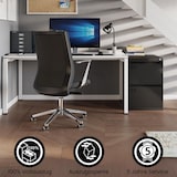 thumbnail of BISLEY Light Hängeregistraturschrank mit Schloss aus Metall in schwarz, 3 Schubladen, einbahnig - Hängeregisterschrank abschließbar, Hängeregistratur