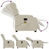 thumbnail of vidaXL Massagestoel van kunstleer in crèmekleur