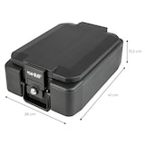 thumbnail of HMF 250442 Feuerfeste Geldkassette abschließbar, DIN A4, 41 x 28 x 15,5 cm, Schwarz