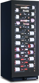 thumbnail of KLIMAITALIA Belüfteter Weinkühlschrank. 116 Flaschen. Rauchglastür. LED-Lichter. Metall-Schubladenregale. Digitales Thermometer. CW160G1TB