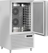 thumbnail of Schockfroster 10 GN1/1-EN60x40 Tabletts. Pin-Sonde. Temperatur-Zeit-Zyklen. Zyklus -40°C. Eiscreme-Zyklus. Abmessungen 79x87x152h cm. Kühlkopf RF100A