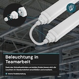 thumbnail of LUXULA LED Feuchtraumleuchte LX200152 48 W 4000 K neutralweiß IP65
