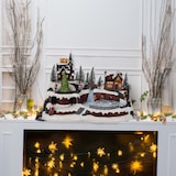 thumbnail of WellHome - Dekorative Weihnachtsszene mit LED-Lichtern und Musik 41x26x27cm