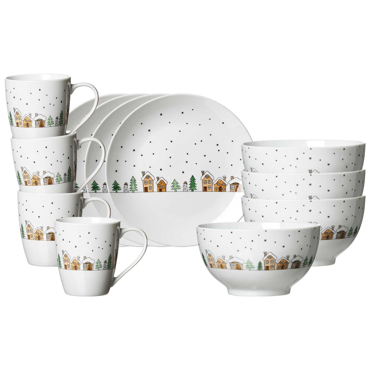 Ritzenhoff & Breker Winterdorf Frühstücks-Set 12-teilig