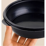 thumbnail of MONOUSO - Tarrina de Plástico PP Negro 1000ml Ø23cm (150 Uds)