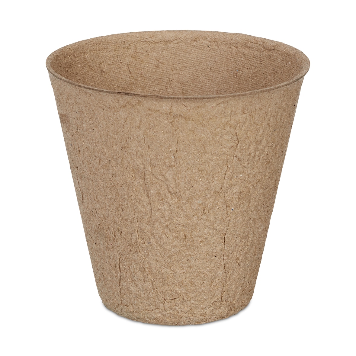 Relaxdays Anzuchttöpfe im 120er Set, biologisch abbaubar, Zellulose, HxD: 7,5 x 8 cm, runde Anzuchtgefäße, klein, natur