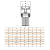 thumbnail of Messing Fußventil 1 1/4` 5/4 Zoll DN32 Saugfilter Saugkorb Saugleitung Pumpe