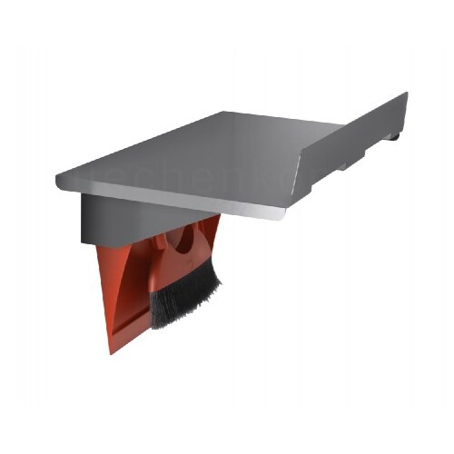 Hailo Universalablage 3271811 dunkelgrau mit Kehrset rot