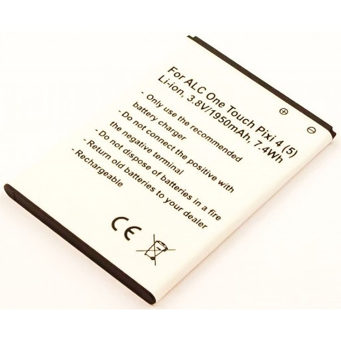 Akku für Alcatel TLI020F7 Li-Ion 3,8 Volt 1950 mAh schwarz
